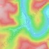 Deville topographic map, elevation, terrain
