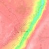 Kostanay topographic map, elevation, terrain