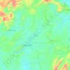 Barito Utara topographic map, elevation, terrain
