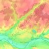Saint-Gaultier topographic map, elevation, terrain
