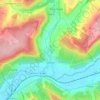 Verneuil topographic map, elevation, terrain