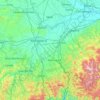 Alessandria topographic map, elevation, terrain