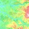 Usini topographic map, elevation, terrain