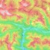Pontebba topographic map, elevation, terrain