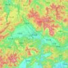 Tiantai County topographic map, elevation, terrain