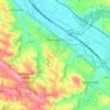 Montgiscard topographic map, elevation, terrain