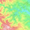 Kirklees topographic map, elevation, terrain