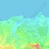 Manta topographic map, elevation, terrain