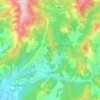 La Javie topographic map, elevation, terrain