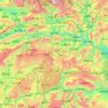 Badong County topographic map, elevation, terrain