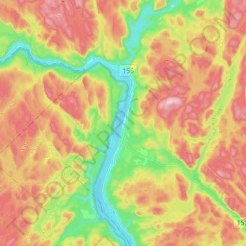 Saint-Roch-de-Mékinac topographic map, elevation, terrain