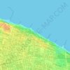 Pirambu topographic map, elevation, terrain
