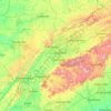 East Tennessee topographic map, elevation, terrain