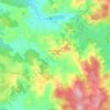 Montigny-en-Morvan topographic map, elevation, terrain