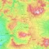 Aso County topographic map, elevation, terrain