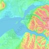 Anchorage topographic map, elevation, terrain