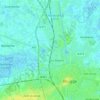 Bruges topographic map, elevation, terrain
