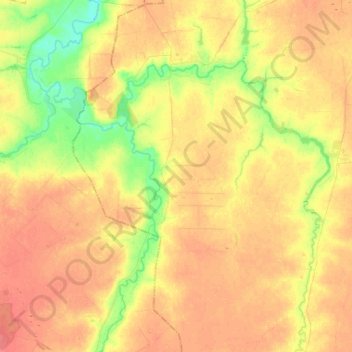 Нижнематрёнский сельсовет topographic map, elevation, terrain