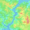 Bosphorus topographic map, elevation, terrain