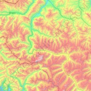 Sankoo topographic map, elevation, terrain