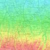 East Jakarta topographic map, elevation, terrain