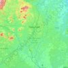 Yaounde topographic map, elevation, terrain
