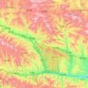 Danfeng topographic map, elevation, terrain