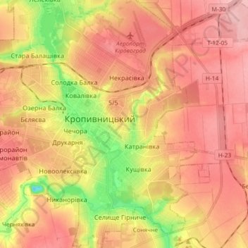 Подольский район topographic map, elevation, terrain
