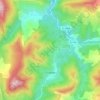 Pradelle topographic map, elevation, terrain