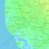 Bontonompo Selatan topographic map, elevation, terrain