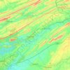 Hawkins County topographic map, elevation, terrain