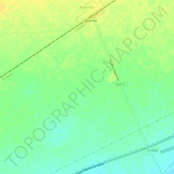 Aparicio topographic map, elevation, terrain