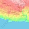 Girisubo topographic map, elevation, terrain