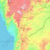 Makamba topographic map, elevation, terrain
