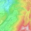 Arbent topographic map, elevation, terrain