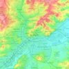 Nottingham topographic map, elevation, terrain
