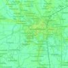 Phra Nakhon Si Ayutthaya District topographic map, elevation, terrain