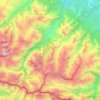 сельское поселение Верхняя Балкария topographic map, elevation, terrain