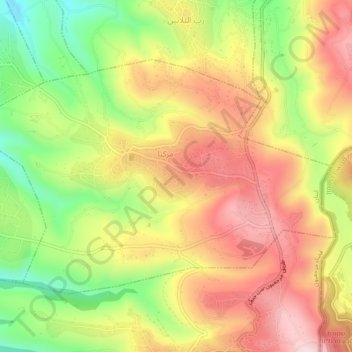 Markaba topographic map, elevation, terrain
