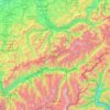 Bernese Alps topographic map, elevation, terrain