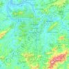 Caxambu topographic map, elevation, terrain