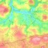Lanivet topographic map, elevation, terrain