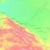 Ahal Region topographic map, elevation, terrain