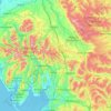Westmorland and Furness topographic map, elevation, terrain