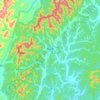 青山乡 topographic map, elevation, terrain
