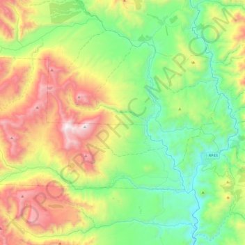 Los Miches topographic map, elevation, terrain