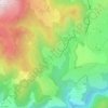 Prunières topographic map, elevation, terrain
