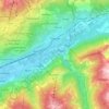 Sierre topographic map, elevation, terrain