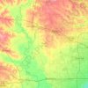 Waller County topographic map, elevation, terrain