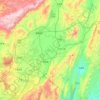 Songming County topographic map, elevation, terrain
